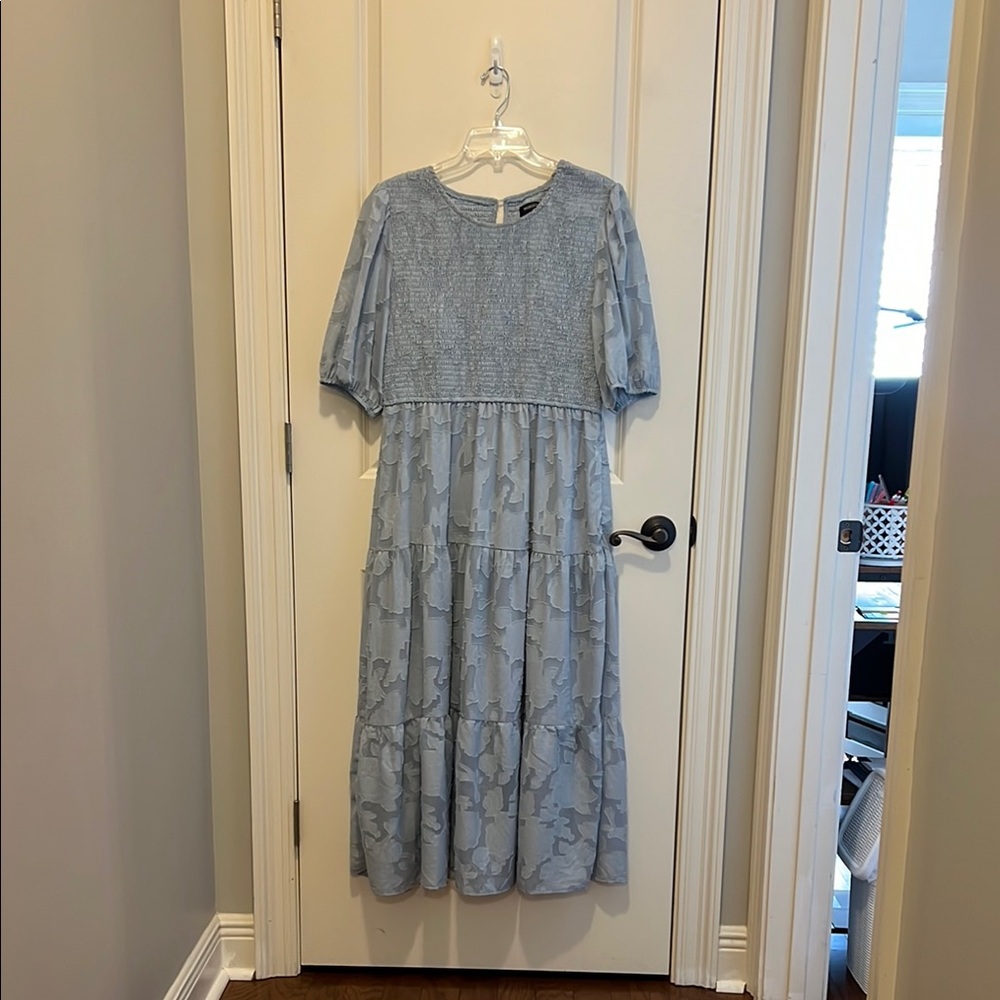 Elegant Blue Women's Dress